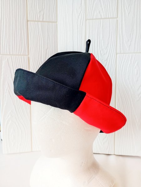 画像4: 赤黒アウトドアサウナハット（タイプ１） (4)