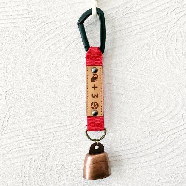 画像6: ミチヒトオリジナル熊鈴（赤黒バージョン） (6)